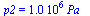 p2 = `+`(`*`(0.10e7, `*`(Pa_)))