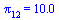pi[12] = 10.