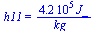 h11 = `+`(`/`(`*`(0.42e6, `*`(J_)), `*`(kg_)))