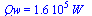 Qw = `+`(`*`(0.16e6, `*`(W_)))