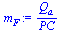 `:=`(m[F], `/`(`*`(Q[a]), `*`(PC)))