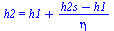 h2 = `+`(h1, `/`(`*`(`+`(h2s, `-`(h1))), `*`(eta)))