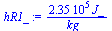 `+`(`/`(`*`(0.235e6, `*`(J_)), `*`(kg_)))