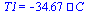 T1 = `+`(`-`(`*`(34.6659612, `*`(`?`))))