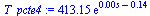 `+`(`*`(413.15, `*`(exp(`+`(`*`(0.99601593625498007968e-3, `*`(s)), `-`(.14383117864400974421))))))