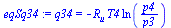 q34 = `+`(`-`(`*`(R[u], `*`(T4, `*`(ln(`/`(`*`(p4), `*`(p3))))))))
