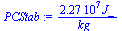 `+`(`/`(`*`(0.227e8, `*`(J_)), `*`(kg_)))