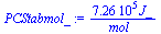 `+`(`/`(`*`(0.7264e6, `*`(J_)), `*`(mol_)))