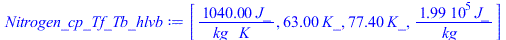 [`+`(`/`(`*`(1040., `*`(J_)), `*`(kg_, `*`(K_)))), `+`(`*`(63., `*`(K_))), `+`(`*`(77.4, `*`(K_))), `+`(`/`(`*`(199000., `*`(J_)), `*`(kg_)))]