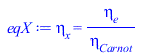 Typesetting:-mprintslash([eqX := eta[x] = `/`(`*`(eta[e]), `*`(eta[Carnot]))], [eta[x] = `/`(`*`(eta[e]), `*`(eta[Carnot]))])