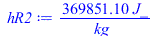 Typesetting:-mprintslash([hR2 := `+`(`/`(`*`(369851.1039, `*`(J_)), `*`(kg_)))], [`+`(`/`(`*`(369851.1039, `*`(J_)), `*`(kg_)))])