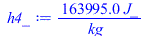 Typesetting:-mprintslash([h4_ := `+`(`/`(`*`(163995.00, `*`(J_)), `*`(kg_)))], [`+`(`/`(`*`(163995.00, `*`(J_)), `*`(kg_)))])