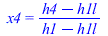 x4 = `/`(`*`(`+`(h4, `-`(h1l))), `*`(`+`(h1, `-`(h1l))))